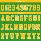 Custom Basketball Jersey Uniform Suit Printed Your Logo Name Number Yellow-Green