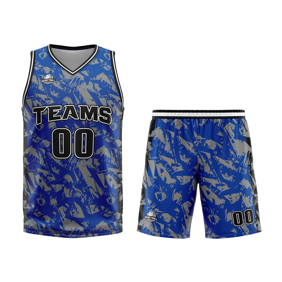 Custom Royal Grey Basketball Jersey Uniform Suit Printed Your Logo Name Number enthsush