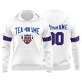 Custom Sweatshirt Hoodie For Man Woman Girl Boy Print Your Logo Name Number White enthsush