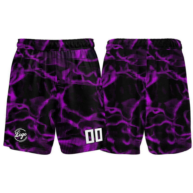 Custom Black Purple Basketball Jersey Uniform Suit Printed Your Logo Name Number
