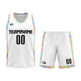 Custom Basketball Jersey Uniform Suit Printed Your Logo Name Number White