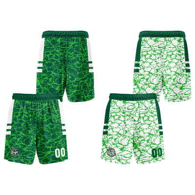 Custom Green Reversible Basketball Suit for Adults and Kids Personalized Jersey enthsush