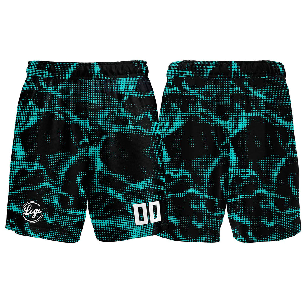 Custom Black Teal Basketball Jersey Uniform Suit Printed Your Logo Name Number enthsush