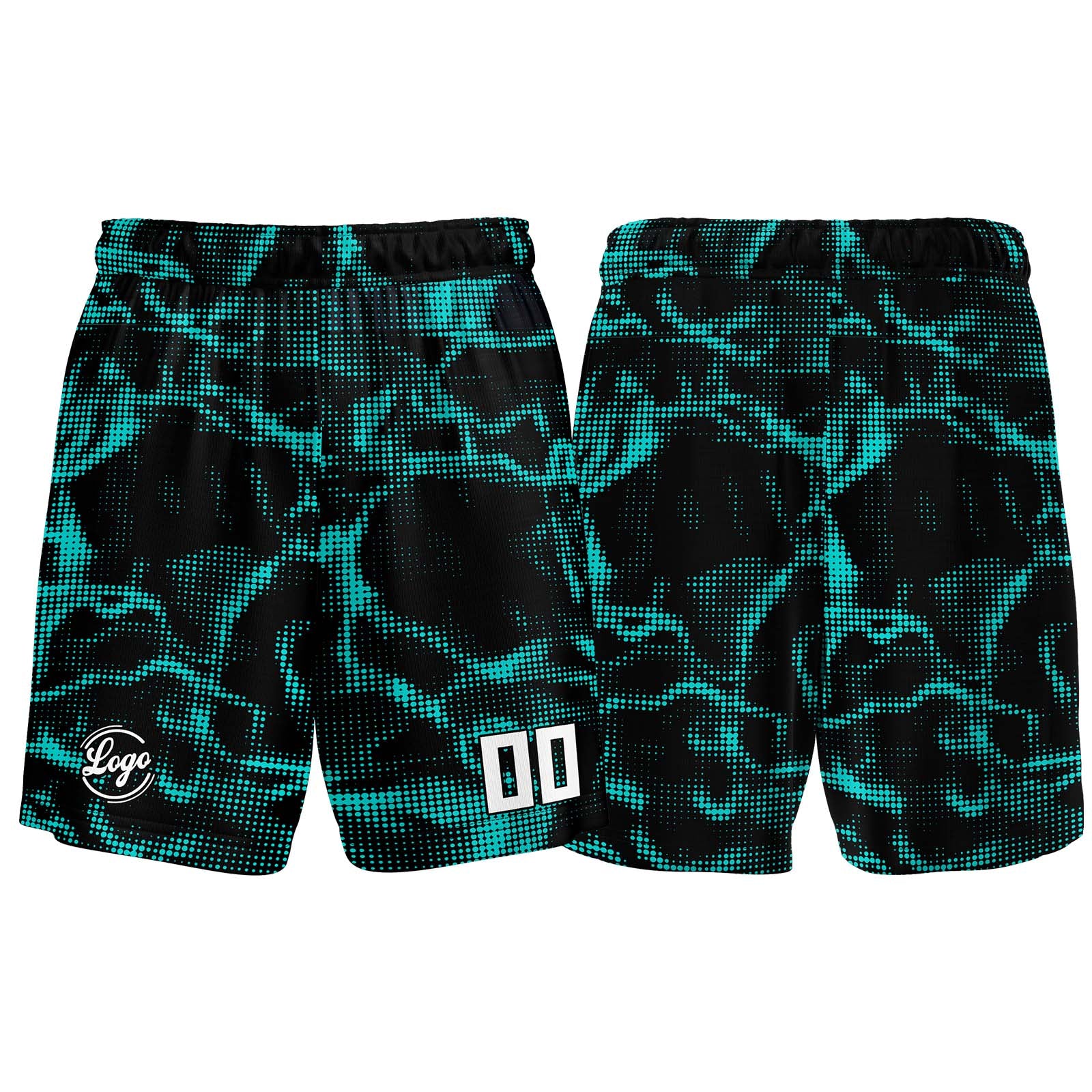 Custom Black Teal Basketball Jersey Uniform Suit Printed Your Logo Name Number enthsush