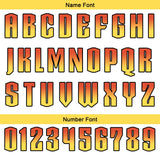 Custom Red Yellow Basketball Jersey Uniform Suit Printed Your Logo Name Number