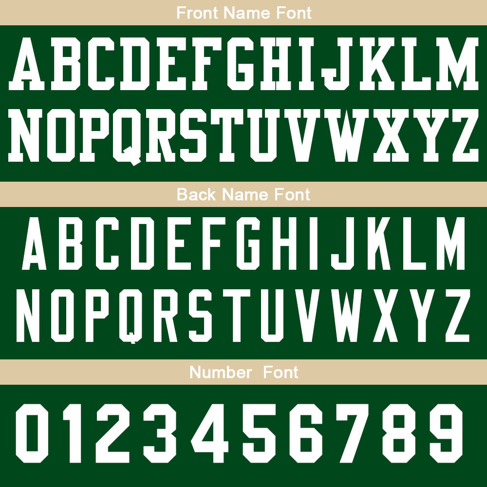 Custom Basketball Jersey Personalized Stitched Team Name Number Logo Green&Cream enthsush