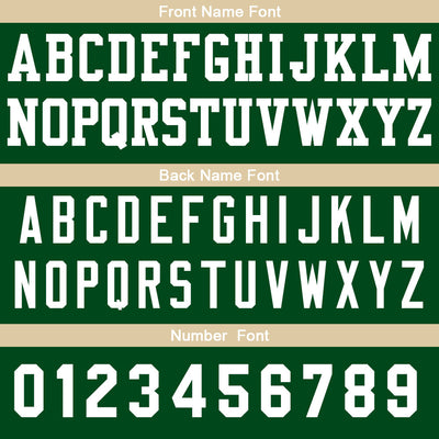Custom Basketball Jersey Personalized Stitched Team Name Number Logo Green&Cream enthsush