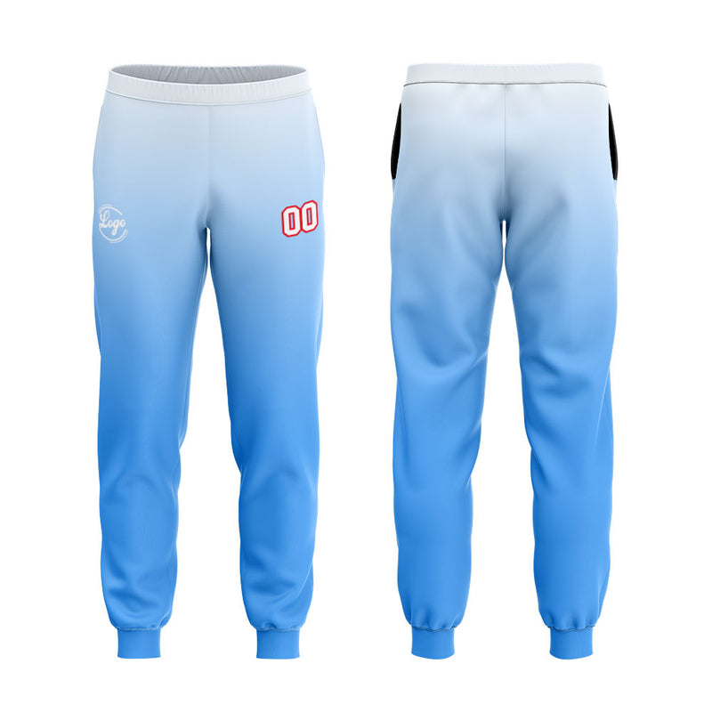 Custom Light Blue Sweatshirt Hoodie For Men Women Girl Boy Print Your Logo Name Number