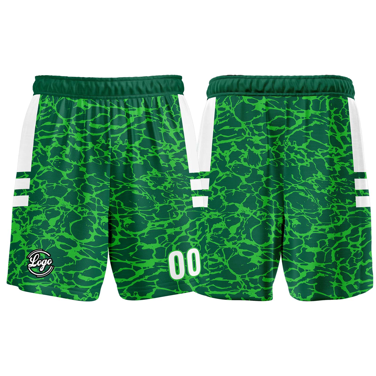Custom Green Basketball Jersey Uniform Suit Printed Your Logo Name Number enthsush