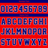 Custom Basketball Jersey Uniform Suit Printed Your Logo Name Number Royal-Red