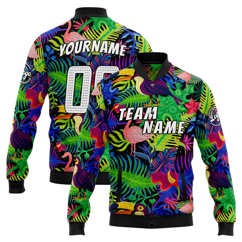 Personalized Custom Men's Jacket Customize Your Team Name, Logo, and Number enthsush