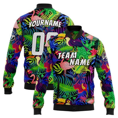 Personalized Custom Men's Jacket Customize Your Team Name, Logo, and Number enthsush