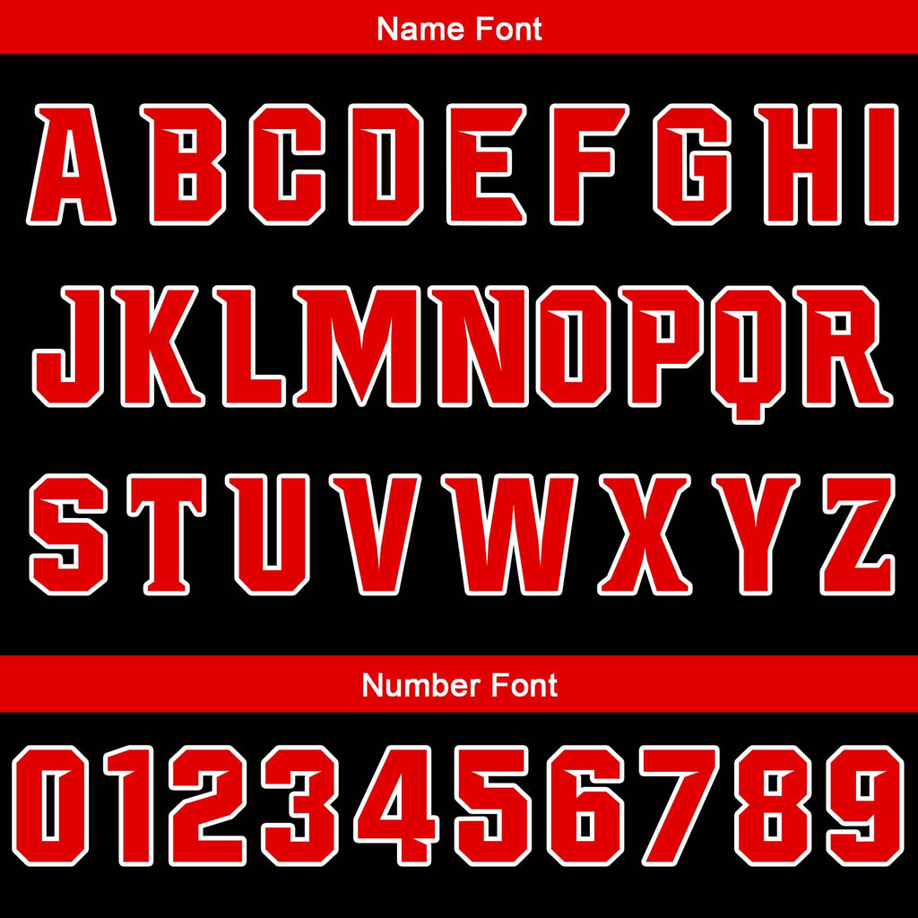 Custom Black Red Basketball Jersey Uniform Suit Printed Your Logo Name Number enthsush