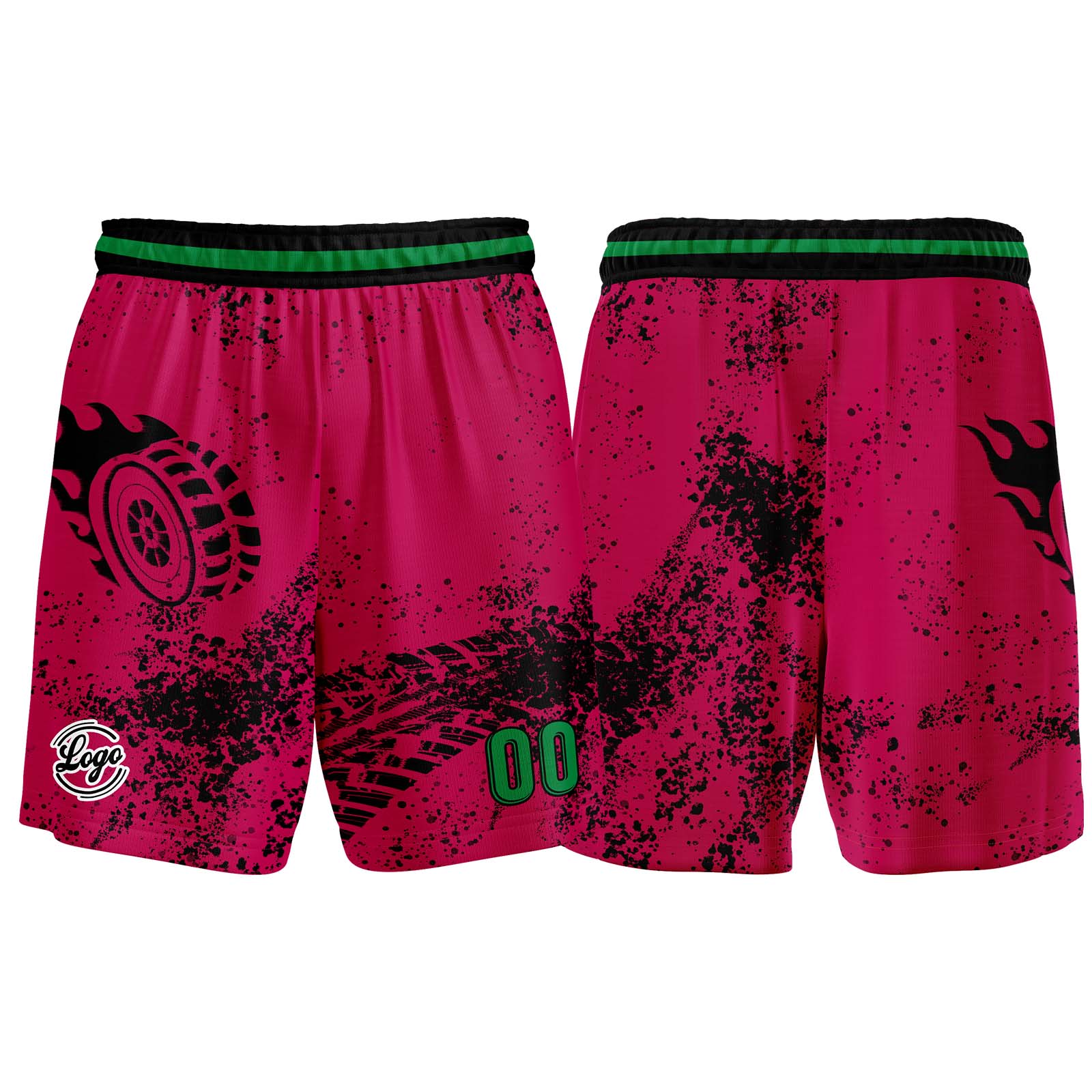 Custom Rose Red Basketball Jersey Uniform Suit Printed Your Logo Name Number enthsush