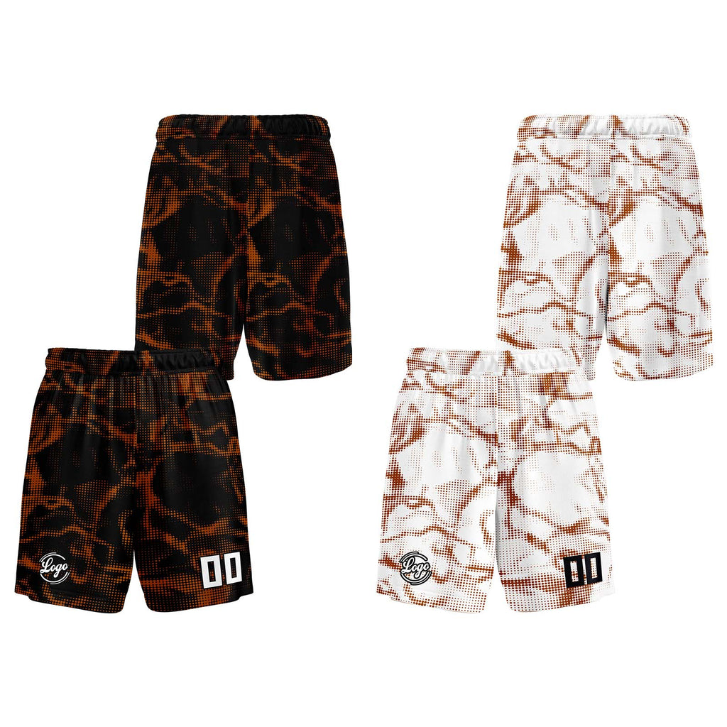 Custom Black Brown Reversible Basketball Suit for Adults and Kids Personalized Jersey enthsush