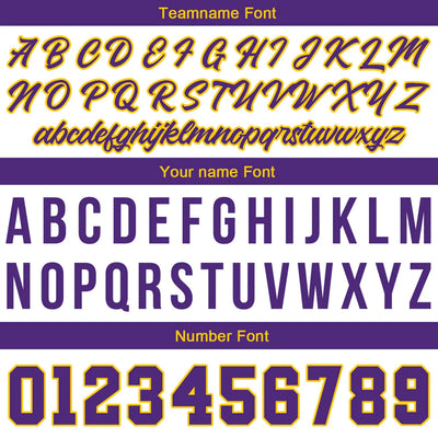 Custom Stitched Basketball Jersey for Men, Women  And Kids White-Yellow-Purple enthsush