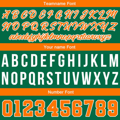 Custom Stitched Basketball Jersey for Men, Women  And Kids Green-Orange-White enthsush
