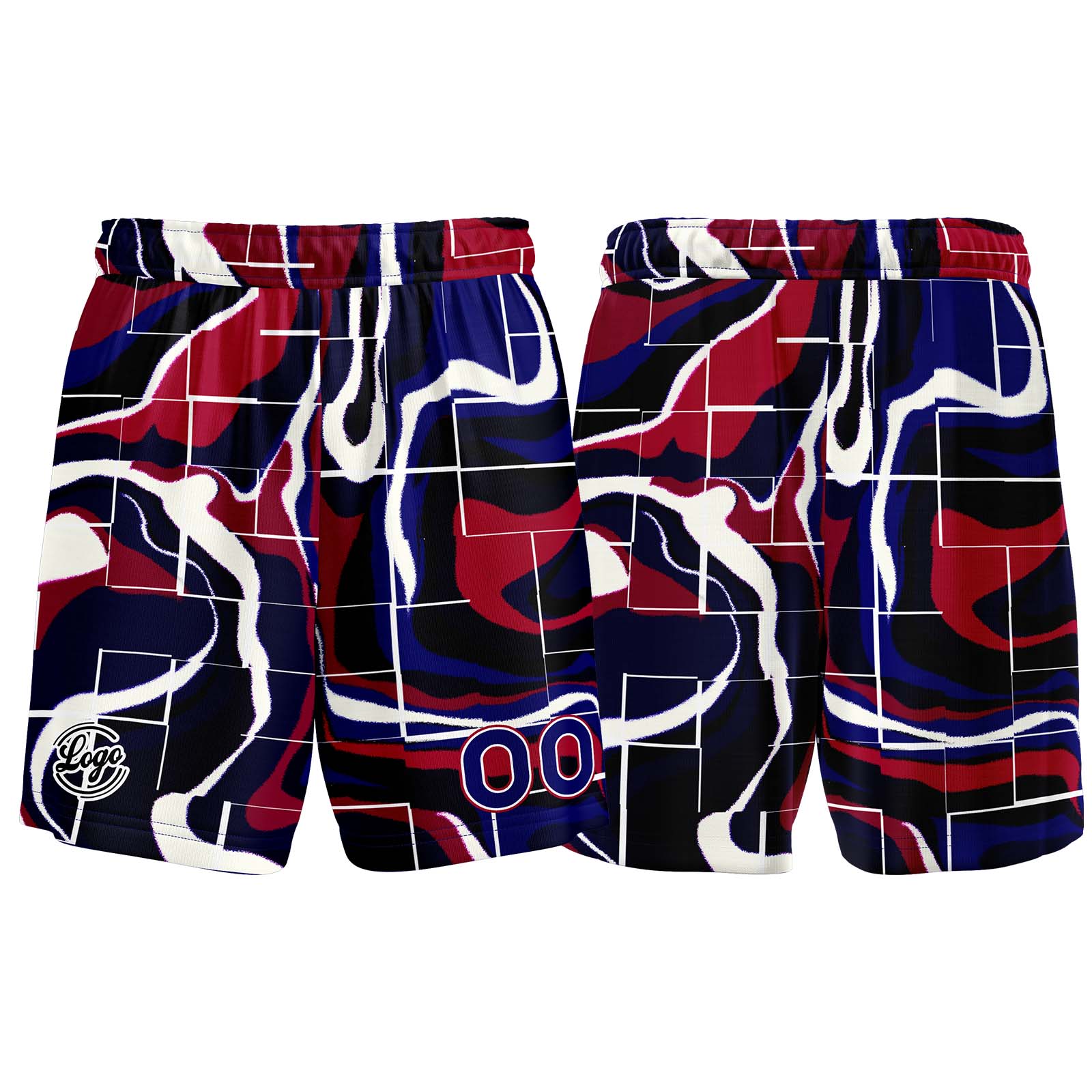 Custom Navy Red Basketball Jersey Uniform Suit Printed Your Logo Name Number enthsush