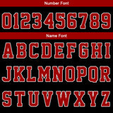 Custom Red Black Short Sleeve Hoodies for Men Women Shirts with Hoods Printed Name Logo