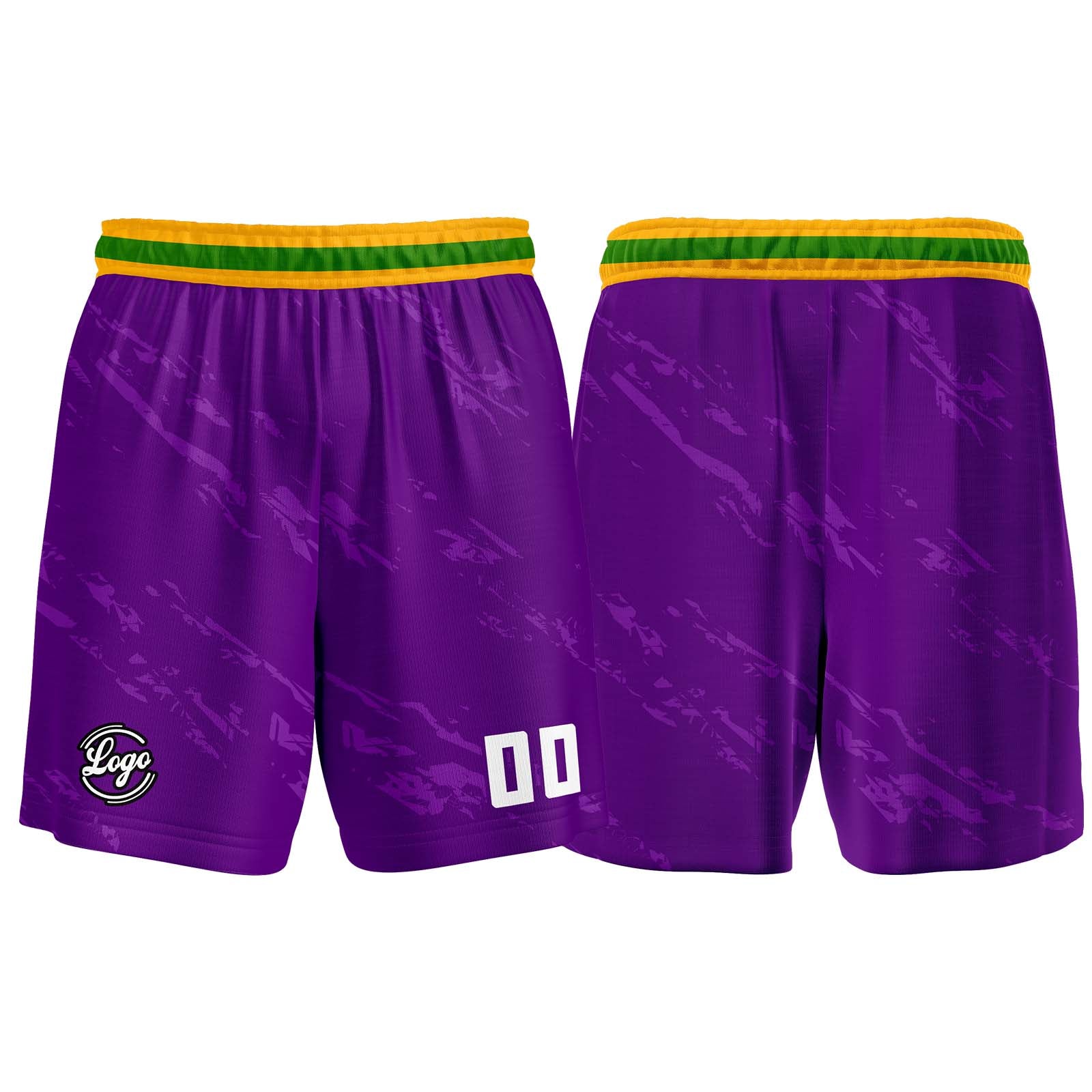 Custom Purple Green Basketball Jersey Uniform Suit Printed Your Logo Name Number enthsush