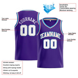 Custom Stitched Basketball Jersey for Men, Women And Kids Purple-White