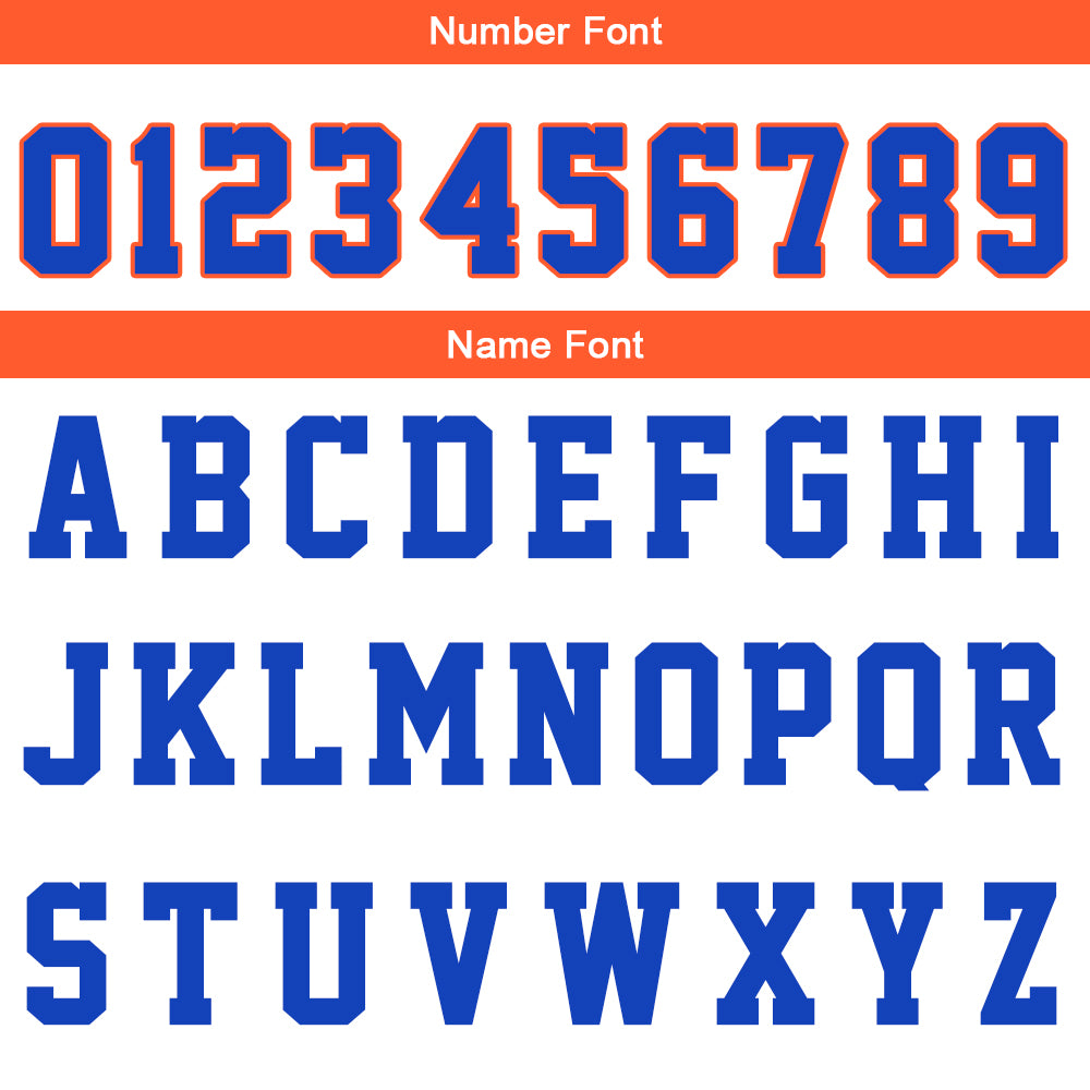 Custom Royal Orange Reversible Basketball Suit for Adults and Kids Personalized Jersey enthsush