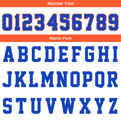 Custom Royal Orange Reversible Basketball Suit for Adults and Kids Personalized Jersey enthsush