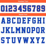 Custom Royal Orange Reversible Basketball Suit for Adults and Kids Personalized Jersey