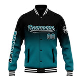 Custom Gradient Varsity Jacket Letterman jacket for Men, Women and Youth Black&Green