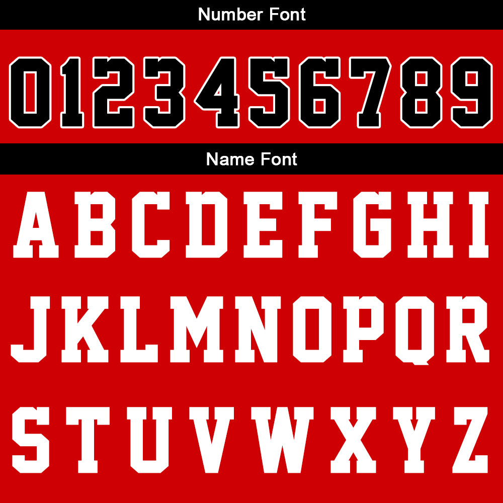 Custom Red Black Reversible Basketball Suit for Adults and Kids Personalized Jersey enthsush
