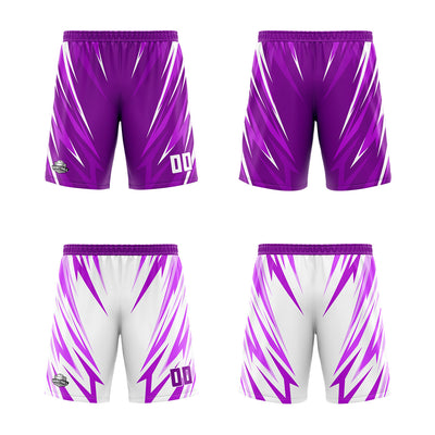 Custom Purple Reversible Basketball Suit for Adults and Kids Personalized Jersey enthsush