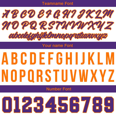 Custom Stitched Basketball Jersey for Men, Women  And Kids White-Purple-Orange enthsush