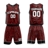 Custom Basketball Jersey Uniform Suit Printed Your Logo Name Number Red