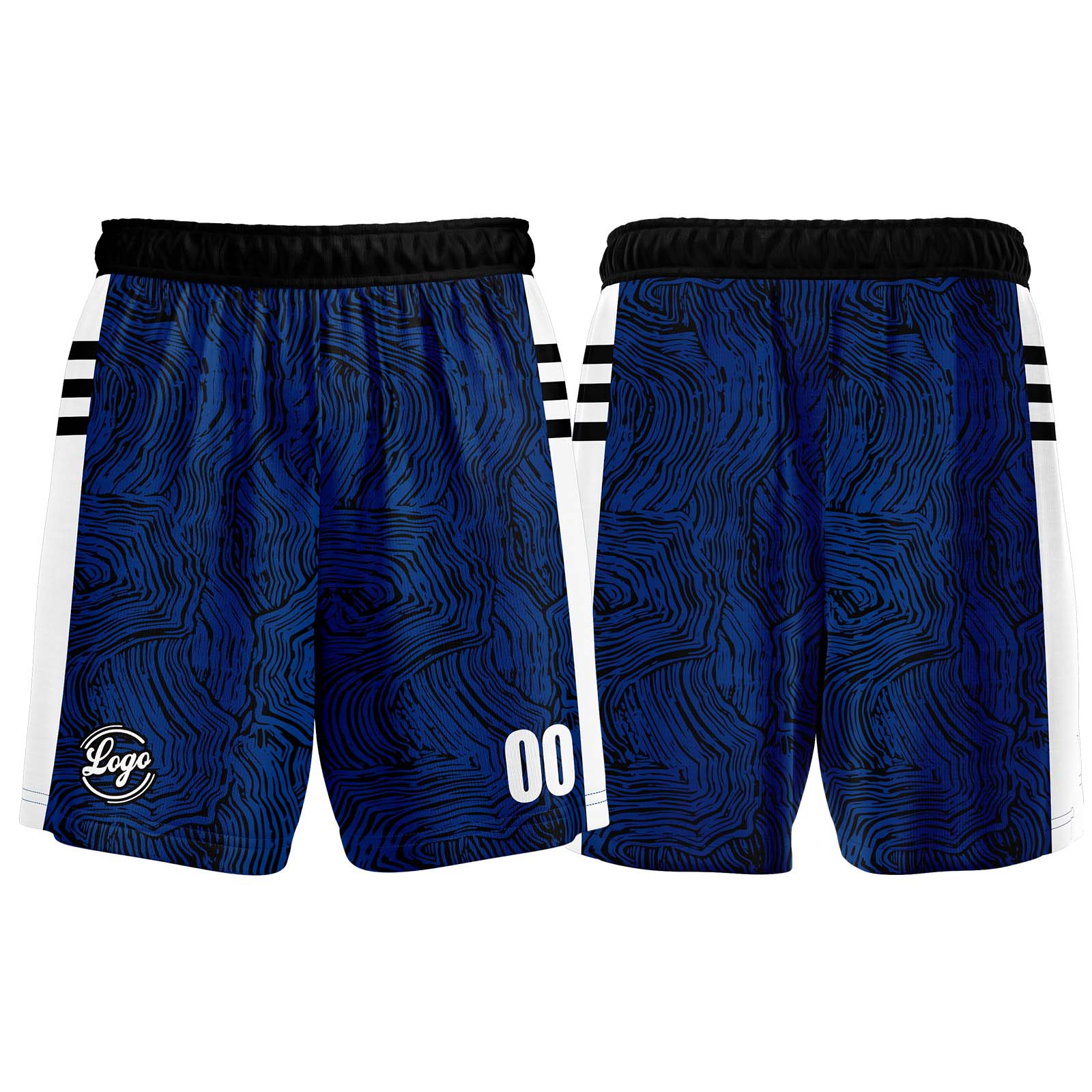 Custom Black Blue Basketball Jersey Uniform Suit Printed Your Logo Name Number enthsush