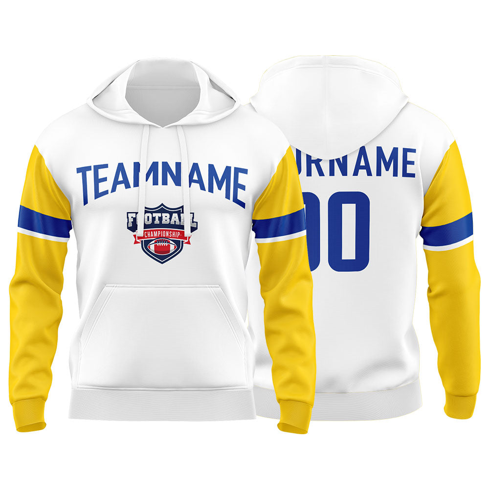Custom Sweatshirt Hoodie For Man Woman Girl Boy Print Your Logo Name Number White enthsush