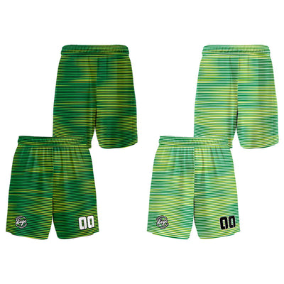 Custom Green Reversible Basketball Suit for Adults and Kids Personalized Jersey enthsush