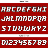 Custom Red Basketball Jersey Uniform Suit Printed Your Logo Name Number