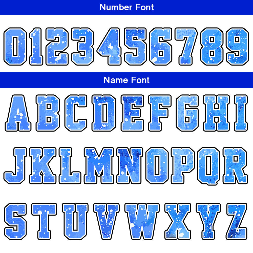 Custom Basketball Jersey Uniform Suit Printed Your Logo Name Number Blue-Black-White enthsush