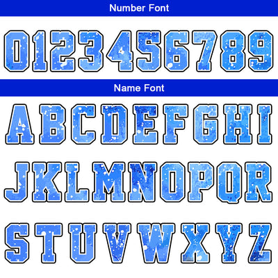 Custom Basketball Jersey Uniform Suit Printed Your Logo Name Number Blue-Black-White enthsush