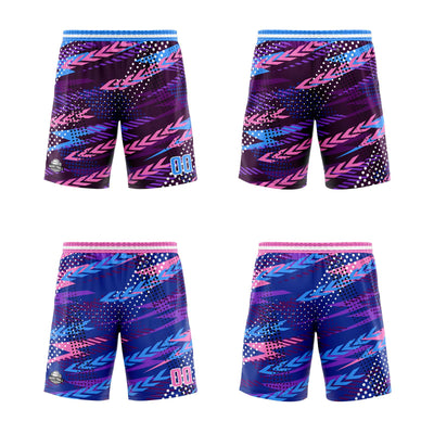 Custom Pink Purple Reversible Basketball Suit for Adults and Kids Personalized Jersey enthsush
