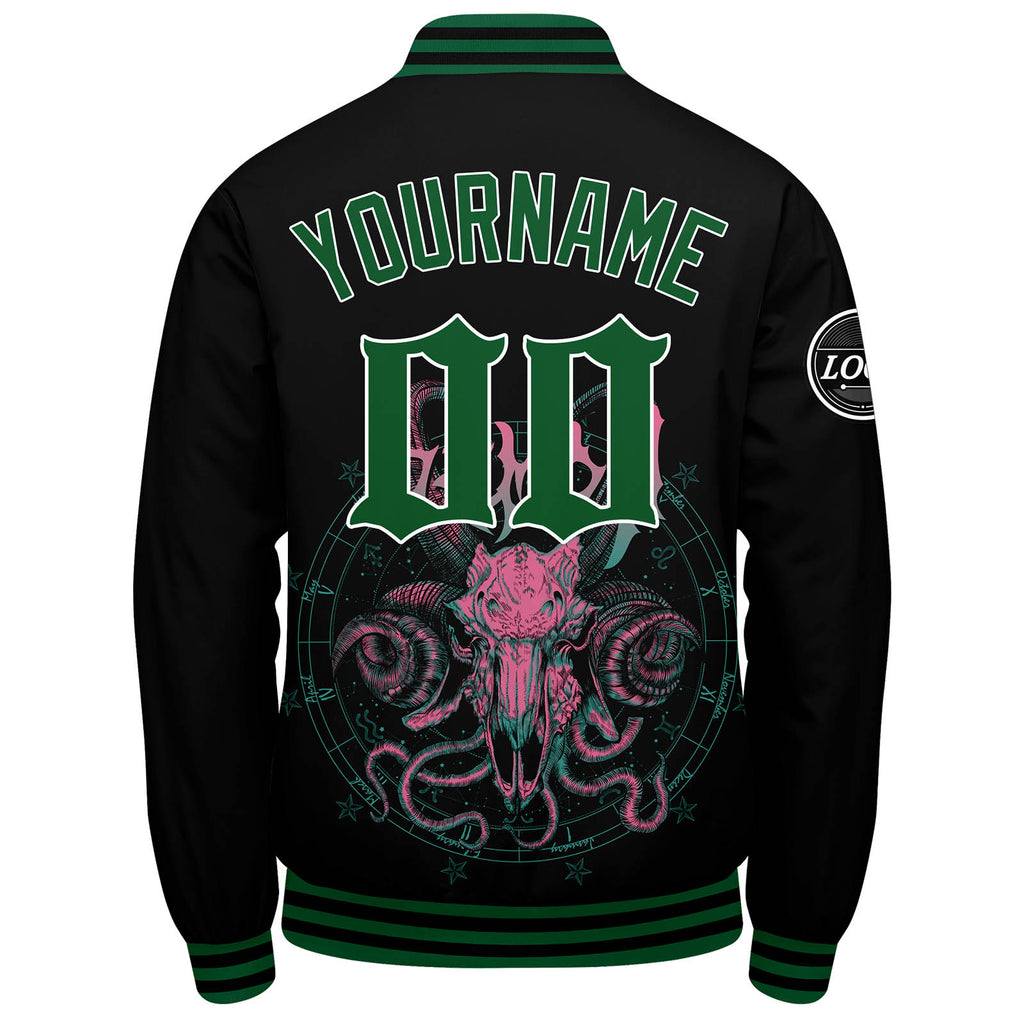 Custom Varsity Jacket Letterman jacket for Men, Women and Youth Green enthsush
