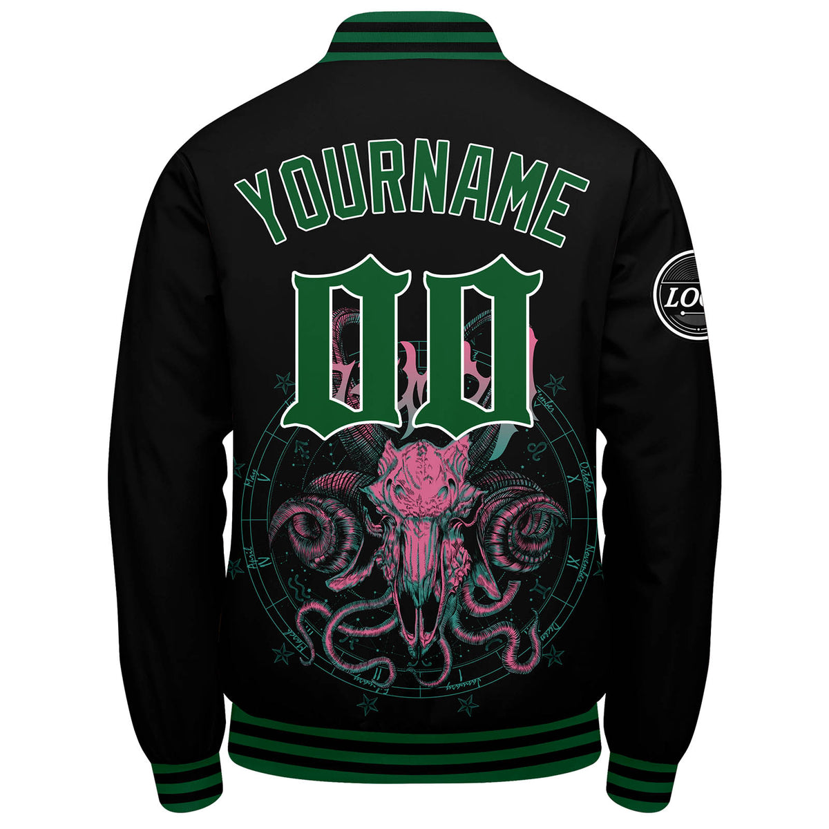 Custom Varsity Jacket Letterman jacket for Men, Women and Youth Green enthsush
