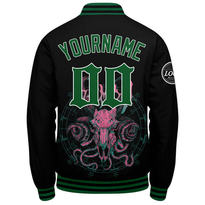 Custom Varsity Jacket Letterman jacket for Men, Women and Youth Green enthsush