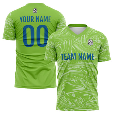 Custom Soccer Jerseys for Men Women Personalized Soccer Uniforms for Adult and Kid Green-White enthsush
