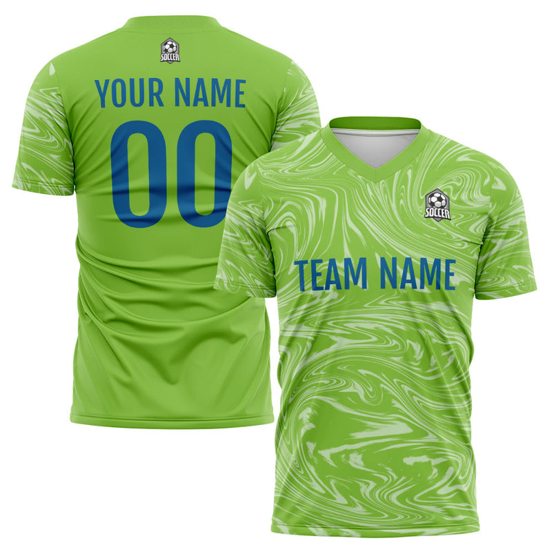 Custom Soccer Jerseys for Men Women Personalized Soccer Uniforms for Adult and Kid Green-White
