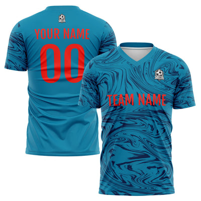 Custom Soccer Jerseys for Men Women Personalized Soccer Uniforms for Adult and Kid Blue-Navy enthsush
