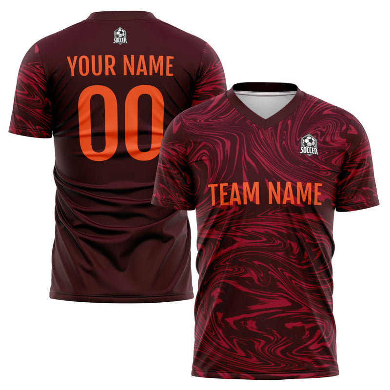 Custom Soccer Jerseys for Men Women Personalized Soccer Uniforms for Adult and Kid Red-Crimson