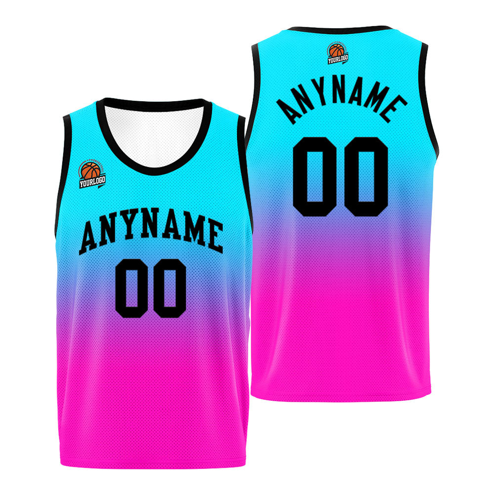 Custom Basketball Jersey Personalized Stitched Team Name Number Logo Black&Red enthsush