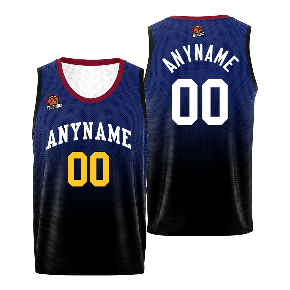 Custom Basketball Jersey Personalized Stitched Team Name Number Logo White&Navy enthsush