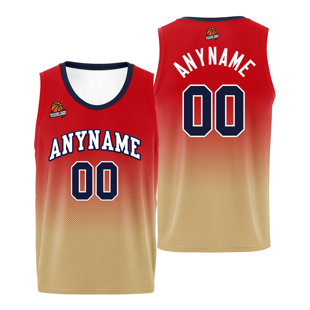 Custom Basketball Jersey Personalized Stitched Team Name Number Logo Navy&Gold enthsush